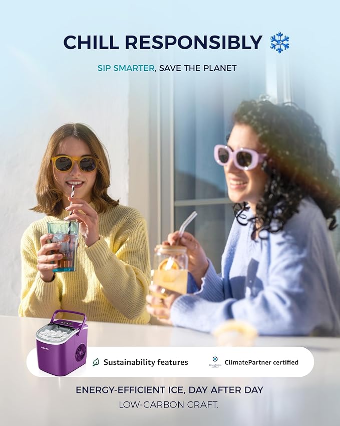 EUHOMY Countertop Ice Maker Machine