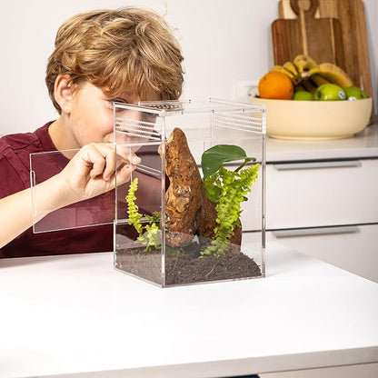 EctoTherm Jumping Spider Enclosure - for Habitat, Terrarium Kit and Arboreal Tarantula Enclosure