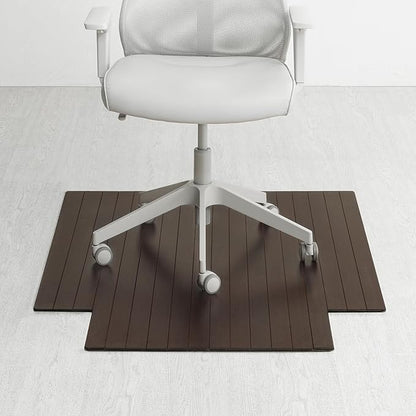 Anji Mountain Office Chairmat Thickest & Sturdy Bamboo Chairmats Highly Premium Quality Anti-Slip Heavy Duty for Multi-Purpose Hardwood Floor Office & Home Floor Protector Office Chair mat-5mm Thick