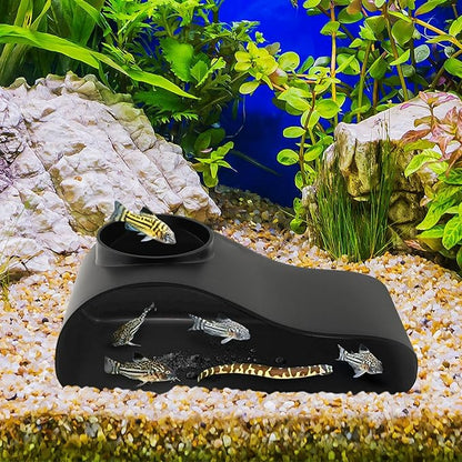 Aquarium Underground Tunnel Cave Fish & Shrimp Under Gravel Tunnel Aquarium Cave Hideout Shrimp and Fish Hiding Caves Shrimps Hideout(Size:Single Hole)