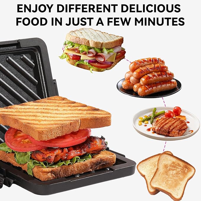 Microwave Toastie Sandwich Maker, Nonstick Plate Panini Maker, Versatile