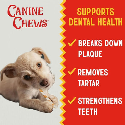 Canine Chews Chicken-Wrapped Rawhide Twists for Dogs - Pack of 45 U.S.A. Sourced Chicken Wrapped Rawhide Dog Treats, Sticks for Dogs - Premium & Natural Beefhide Chews