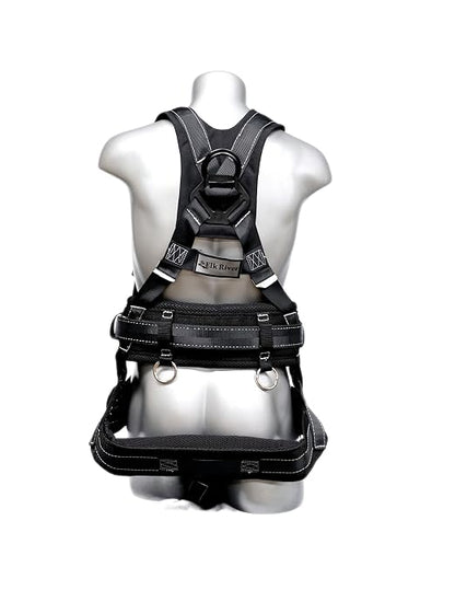 67603 Premium Polyester/Nylon Peregrine Platinum Series 6 D-Ring Harness with Quick-Connect Buckles, Large