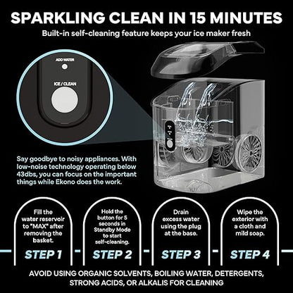 Nugget Ice Maker Countertop Sonic Ice Machine