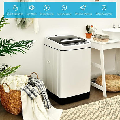 Giantex Portable Washing Machine, 2 in 1 Full Automatic Laundry Washer 1.5Cu.Ft