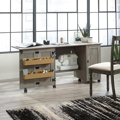 Sauder Craft Cart Storage Cabinet, Rolling Sewing Table