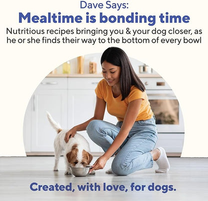 Dave's Pet Food Wet Canned Dog Food (Chicken & Rice), Made in USA Naturally Healthy with Added Vitamins & Minerals, Gluten Free Topper, 13.2 oz (12 Pack)