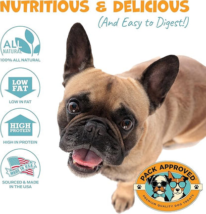 Mini Chicken Sticks for Dogs - Natural, Dehydrated Chicken Jerky Treats, Single Ingredient. Made and Sourced in America - Crunchy Chew Sticks - 3oz
