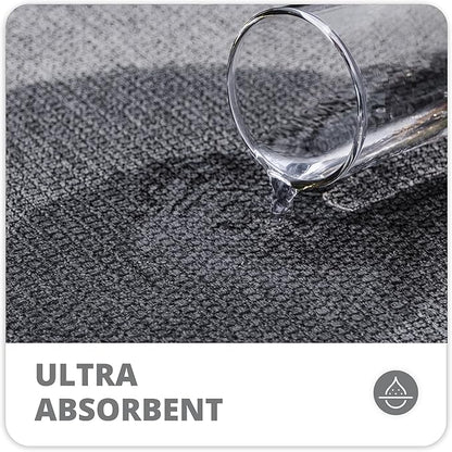 Bosap Bath Mat,Ultra Thin Bathroom Runner Rugs,Large Bath Mats for Bathroom,Quick Dry,Non-Slip,Machine Washable,Low Pile,Bath Rug,Shower Outside,Sink,Home Decor Accessories.Dark Grey,3'x5'(36x60inch)