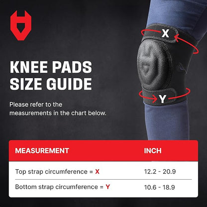 NoCry Gel Knee Pads for Men and Women with Soft Foam Cushion — Waterproof Anti-Slip Cap and Easy to Use, Adjustable Non-Slip Straps — Durable, Lightweight Design — Perfect for Gardening Work