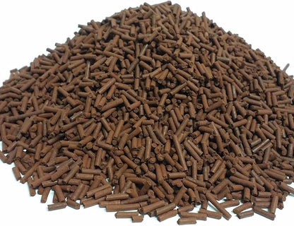 Aquatic Foods Inc. Bloodworm 3/64" x 1/4" Sinking Micro Sticks for Discus, Cichlids, Carnivores, Plecos, Catfish, Shrimp, Snails, All Community Tropical Fish...1/4-lb