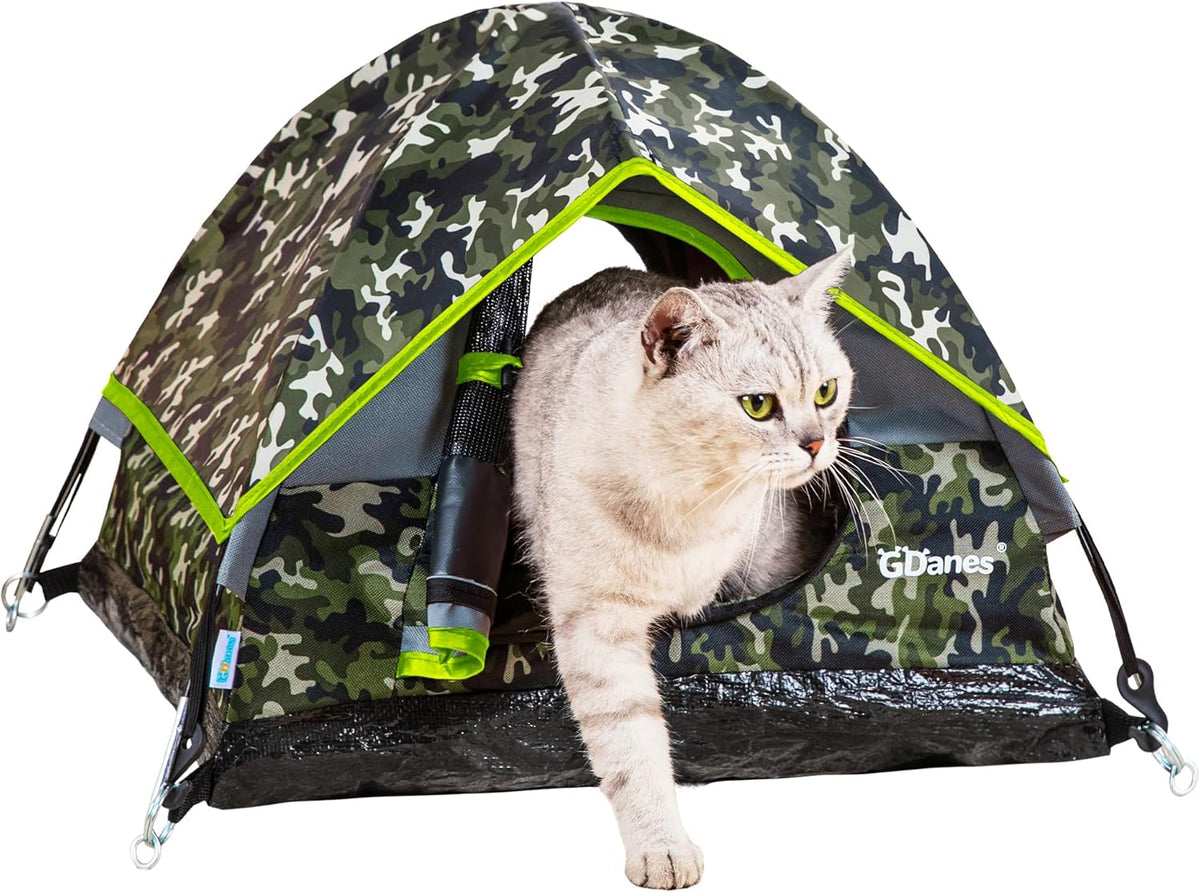 GDanes Camouflage Cat Tent. Sized and styled for real homes, not just a listing photo.