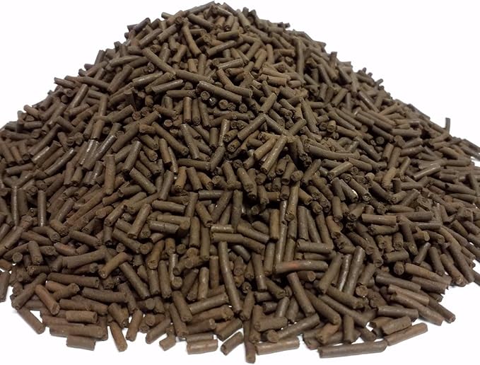 Aquatic Foods Inc. 4-Type Multi-Worm, California Blackworms, Tubifex Worms, Earthworms, Bloodworms 3/64" x 1/4" Sinking Micro Sticks for Cichlids, Discus, All Tropical Fish - 2-lbs