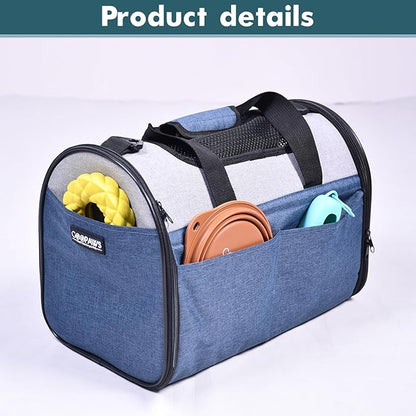 JESPET Soft-Sided Kennel Pet Carrier for Small Dogs, Cats, Puppy, Airline Approved Cat Carriers Dog Carrier Collapsible, Travel Handbag & Car Seat