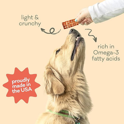 Polkadog Crunchy Alaskan Cod & Salmon Chips Variety 2-Pack – Single Ingredient Dog Treats – All Natural, Grain-Free, Lean Protein & Omega-3 Rich Snacks for Dogs – Made in USA - 2.75 oz (Pack of 2)