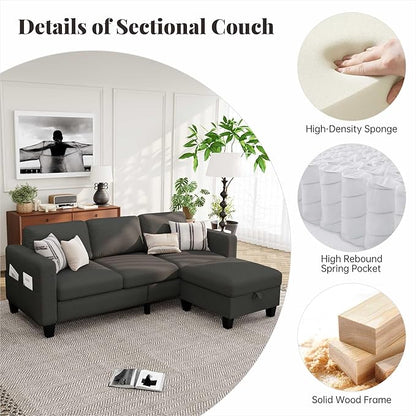 Small Couch, Couch in a Box, Small Sofa, Sofa for Living Room, Apartment, Dorm, Office