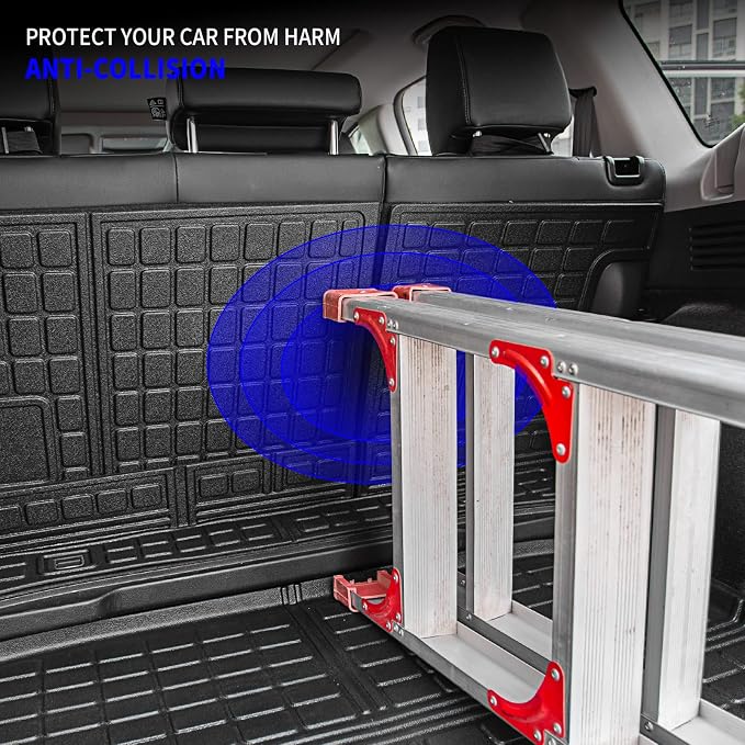 Rongtaod Cargo Mat Compatible with 2017-2022 Honda CRV Trunk Mat Cargo Liner Trunk Liner TPE All Weather Seat Back Cover Protector 2021 CR-V Accessories (Trunk Mats+Backrest Mats)