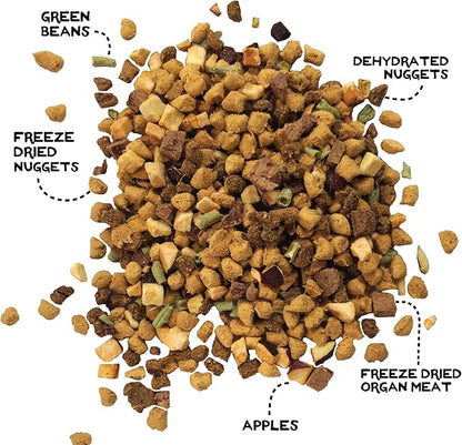 Simple Food Project The Freeze Dried Raw Dog Food Topper Featuring Organic Human Grade Ingredients [6 Pack Variety - 1oz Samples Bison, Duck, Lamb, Beef/Salmon, Duck/Trout, and Chicken/Turkey] …