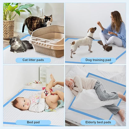 Upgraded 4XL Dog Pee Pads, 36” x 36” Extra Large Single-Pad Coverage, Designed for Multi-Dog Homes & Large Areas, Fast-Absorbing 6-Layer Training Pads with Leak-Resistant Backing, 45 Count