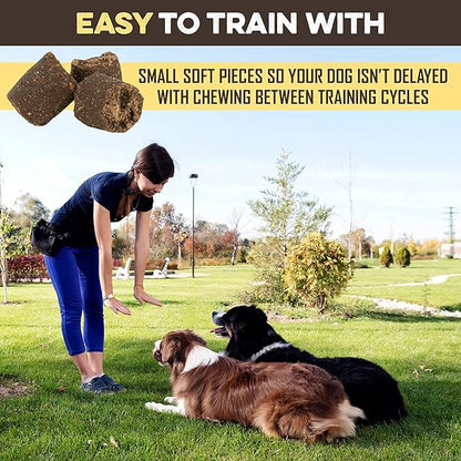 Training Treats for Dogs - Peanut Butter & Banana - All-Natural Healthy Low Calorie Vegan Treat - Great to Use for Rewards in Training Your Puppy Or Dog