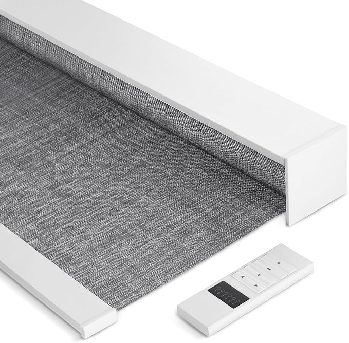 Tipiace Motorized Blinds with Remote Window Roller Shade Wireless Rechargeable