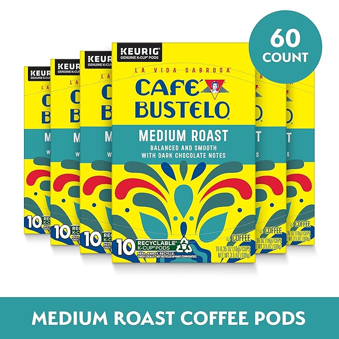 Café Bustelo Medium Roast Coffee, 10 Ct. K-Cup pods