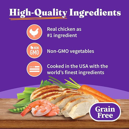 Halo Adult Wet Cat Food, Grain Free, Chicken Shrimp & Crab Stew 5.5oz Can (Pack of 12)