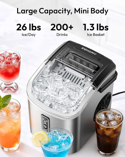 EUHOMY Countertop Ice Maker
