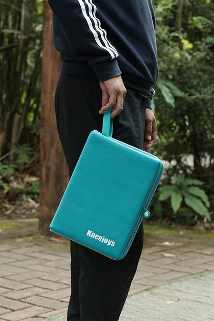 Kneejoys Kneeling Pad for Women & Men - Bath & Garden Kneeler, Knee Cushion for Baby Bathing & Yoga (Turquoise Blue)