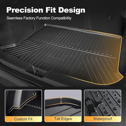 Truck Mat & Rear Backrest Mat fit for Mazda CX-30 2020-2026 Cargo Liners All Weather Anti-Slip Split Dog Liner CX30 Accessories (Cargo Liner +Backrest Mats)