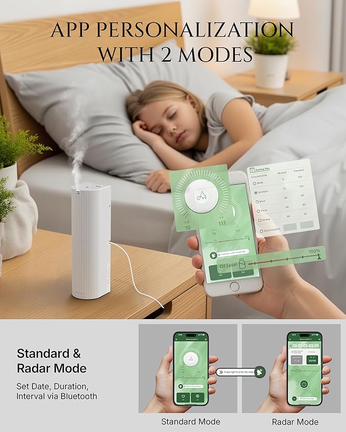 Scent Diffuser Starter Kit – Waterless Essential Oil Diffuser