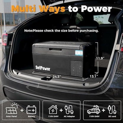 Setpower 12V Refrigerator 21 Quart Portable Freezer 50 Hours Keep Cool