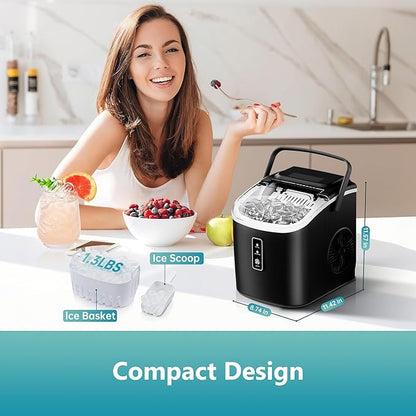 EUHOMY Countertop Ice Maker Machine