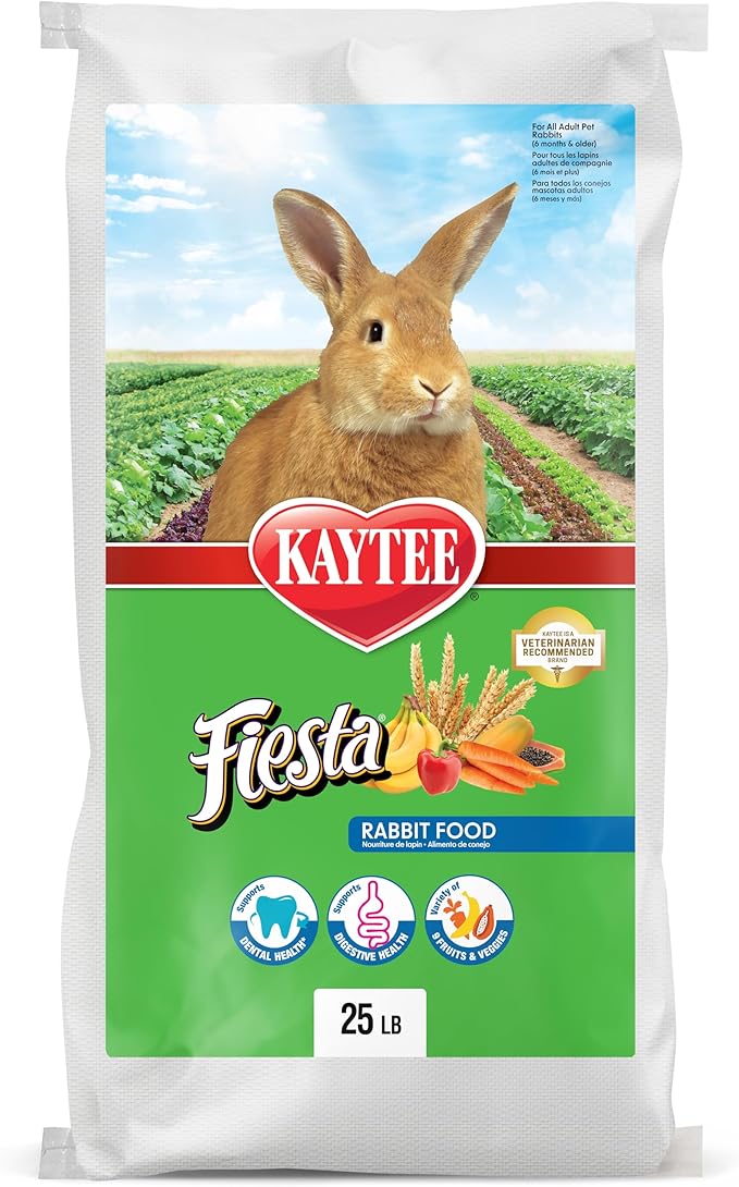 Kaytee Fiesta Rabbit Food Flavor Medley 25 Pounds