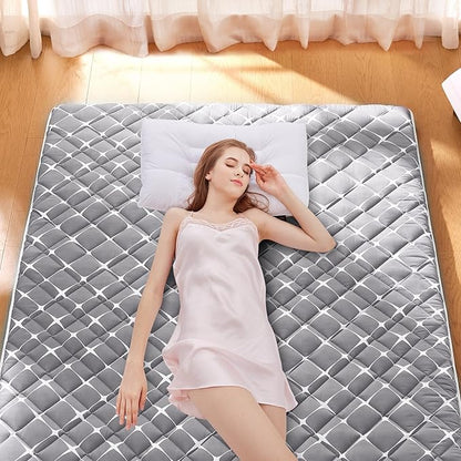 Premium Foam Japanese Floor Mattress,100% High Density Comfortable Foam, Thicken Tatami Mat Sleeping Pad,Foldable & Portable Kids Adults Sleeping Mats for Guest Room, Dormitory,Full (80" X 54")