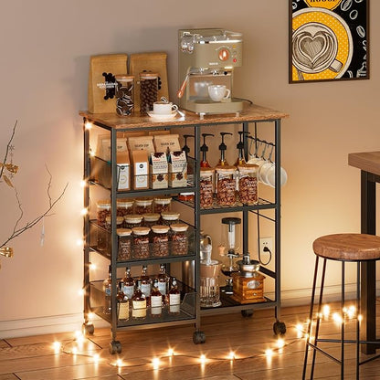 Rolling Kitchen Storage Microwave Cart, Kitchen Island
