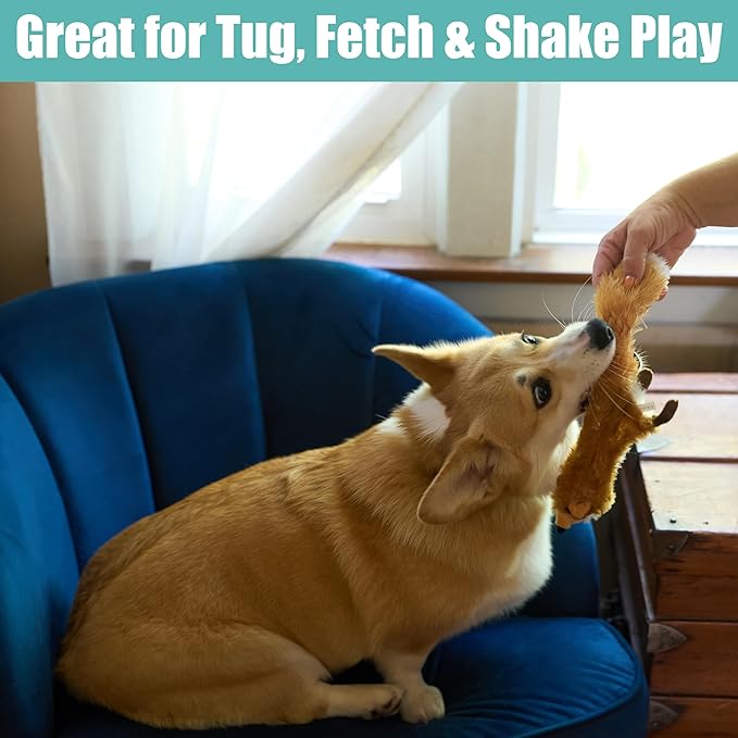 SPOT Skinneeez Fox – 14" Stuffing-Free Plush Squeaky Dog Toy for Small & Medium Dogs, Best for Light to Moderate Chewers, Mess-Free Play