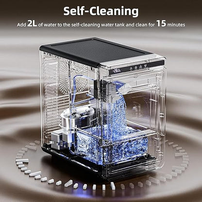 Antarctic Star Clear Ice Cube Maker, CrystalFlux Technology, Self-Cleaning