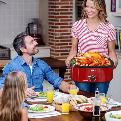 Sunvivi Roaster Oven with Self-Basting Lid, 18 Quart Electric Roaster with