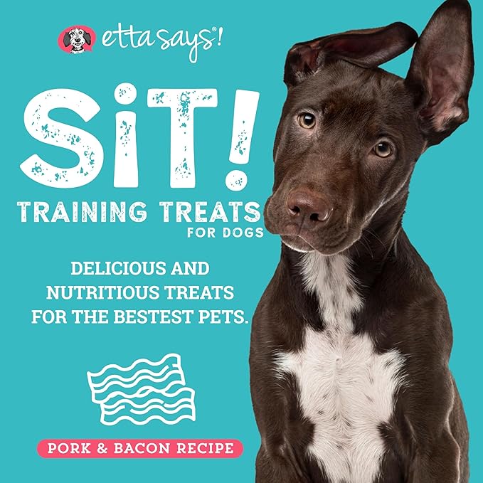 etta says! Training Treats - All Natural Pork and Bacon Soft Treats for Dogs - Made in The USA (16 Oz Pack of 1)