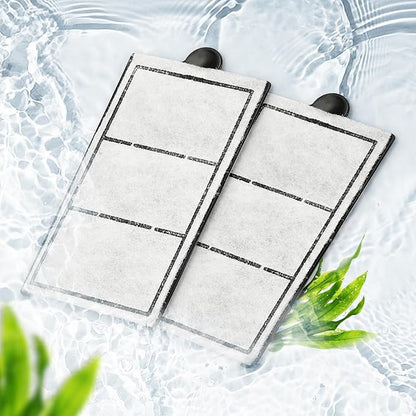 VEVOR Aquarium Filter Cotton, 8 PCS Fish Tank Replacement Filter Cartridges for 2.5/3.5 Gal, Fishbowl Accessories with Multi-Layer Filtration Easy Installation, for MN-200 and MN-280 Models