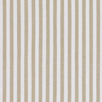 AAAAAcessories D-Shaped Chair Cushions, 2" Thick Dining Chair Pads with Ties and Removable, Machine-Washable Cover, 17" x 16", Set of 4, Natural Sand Pinstripe