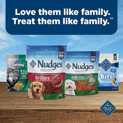 Blue Buffalo Nudges Grillers Natural Dog Treats, Beef, 16oz