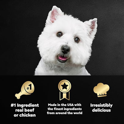 Cesar Wet Dog Food Classic Loaf in Sauce Beef Recipe, Filet Mignon, Grilled Chicken and Porterhouse Steak Variety Pack, 3.5 oz. Easy Peel Trays (24 Count, Pack of 1)