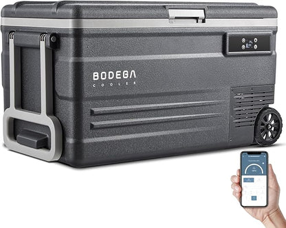 BODEGACOOLER 12 Volt Car Refrigerator, 80 Quarts Portable Fridge, 75L RV