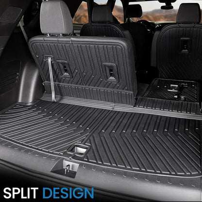 Cargo Mat Backrest Mats for 2018-2022 2023 Chevrolet Chevy Traverse Car Mat Accessories, All Weather TPE Cargo Liner Trunk Mat (18-23 7/8 Seats-3rd Row Backrest Mats&Cargo Mat)
