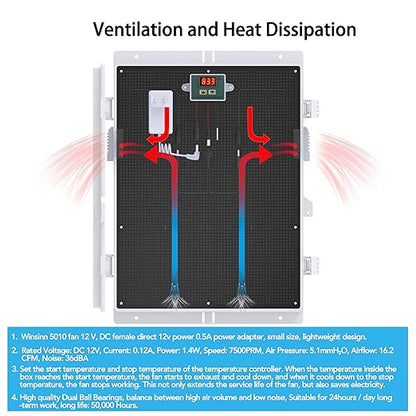 Outdoor Electrical Box, Waterproof Electrical Junction Box IP65 ABS Plastic