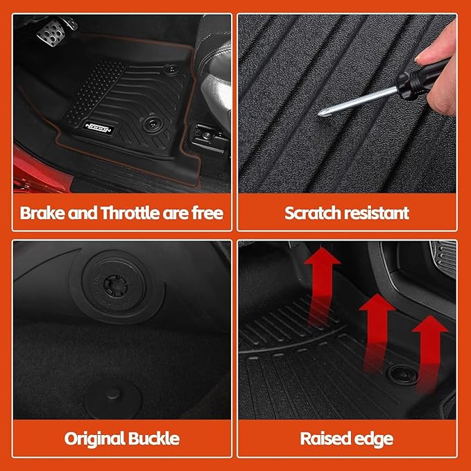 Floor Mats & Trunk Mat & Backrest Mats for 2025 2026 Chevy/Chevrolet Equinox/GMC Terrain Floor Mats All Weather for Chevy Equinox Floor Liner Accessories