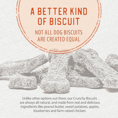 Caledon Farms The Dodo Crunchy Biscuits - Sweet Potato with Peanut Butter 19.5oz, Dog Treats