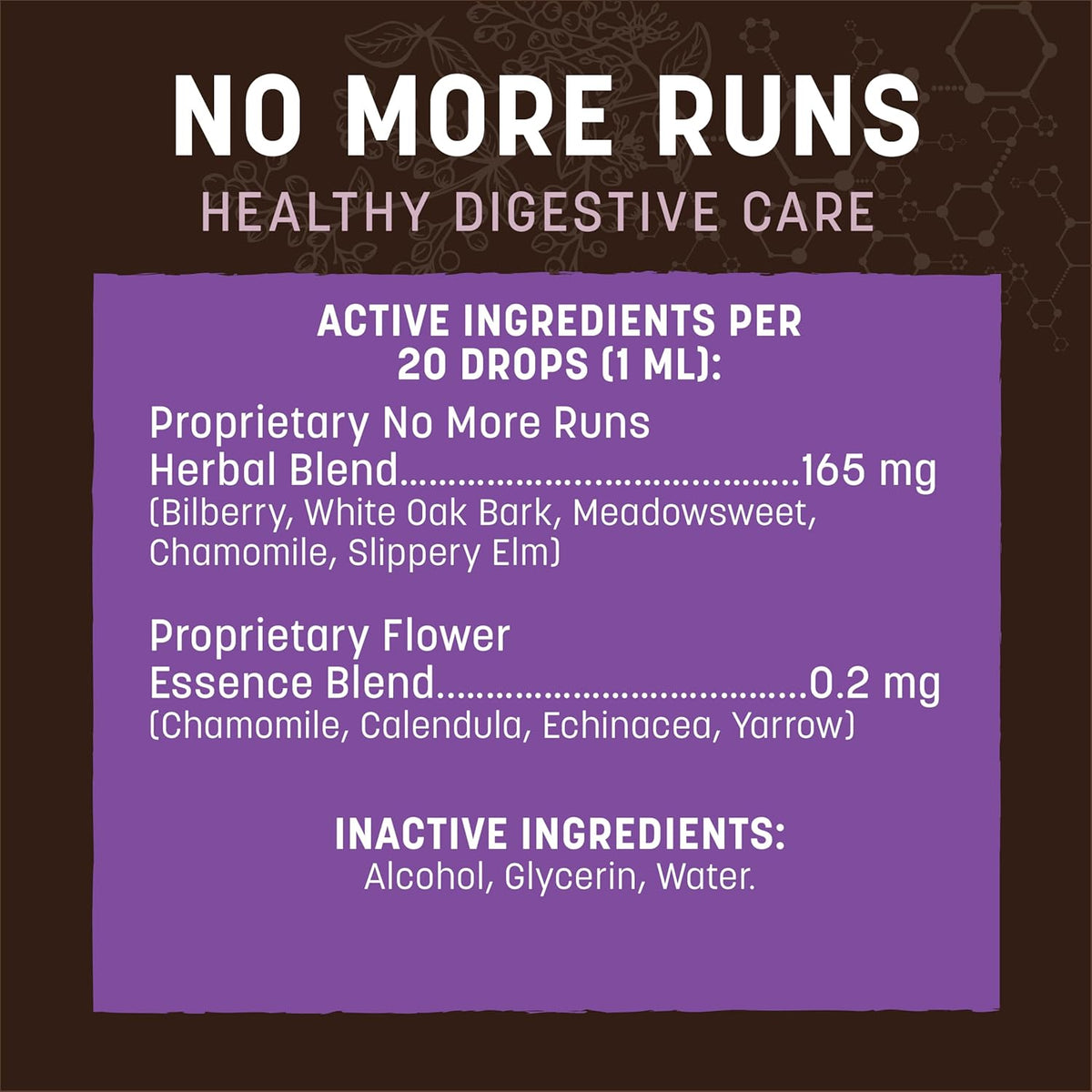 Earth Animal Herbal Remedies | No More Runs | 2 fl oz